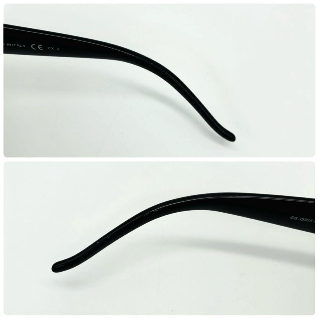 GUCCI グッチ サングラス GG ラインストーン ハート ブラック ケース付