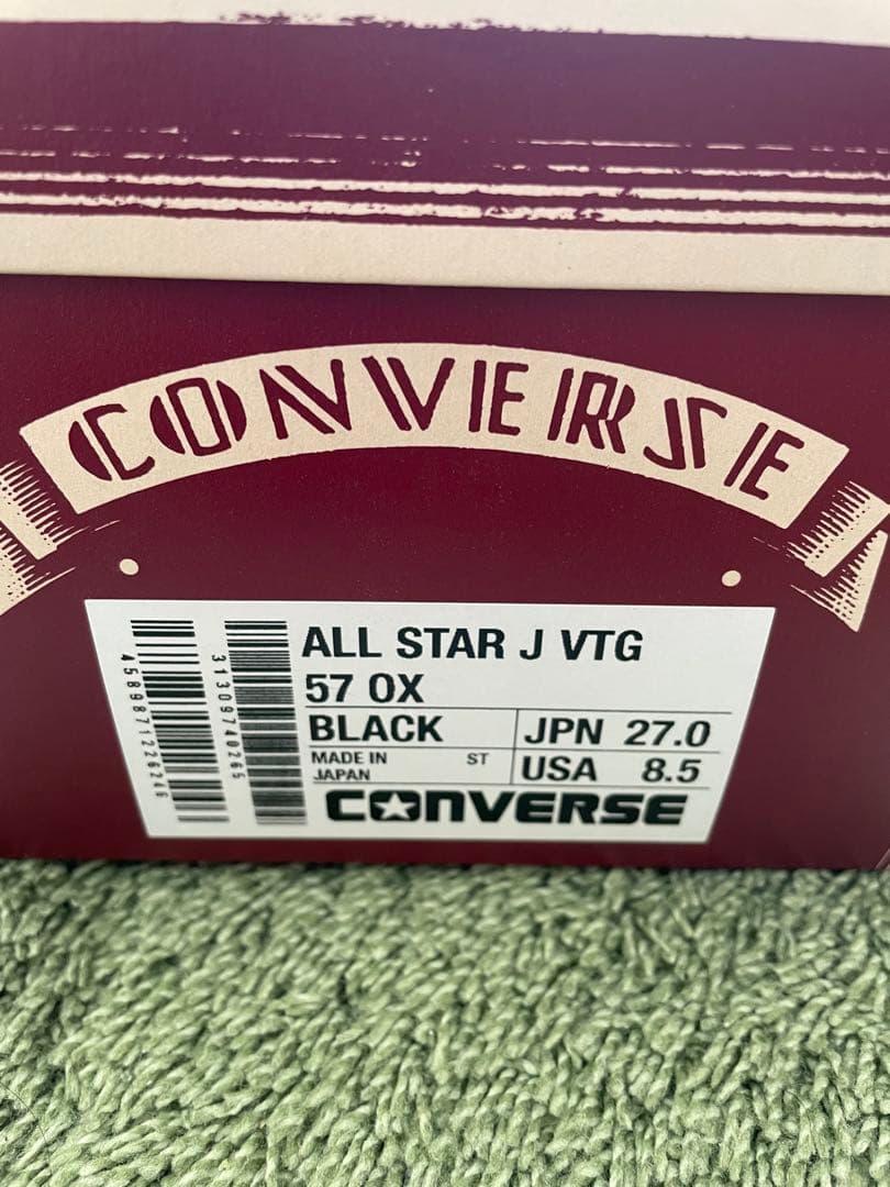 靴 Converse All Star J VTG 57 OX \"Black\"
