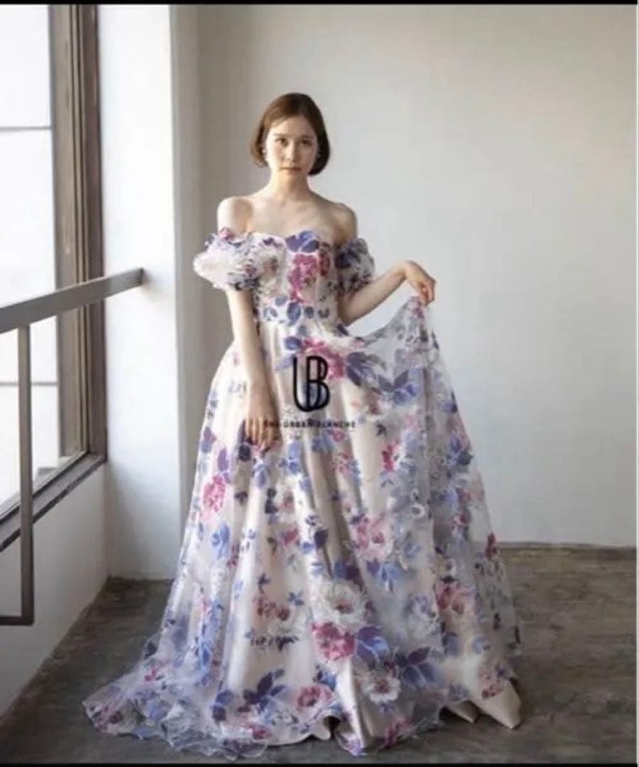 アーバンブランシュ カラードレス THE URBAN BLANCHE ORIGINAL 】 2WAY 花柄 カラードレス WEDDING 商品