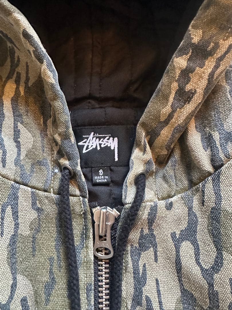 Stussy カモフラージュ フード付きジャケット