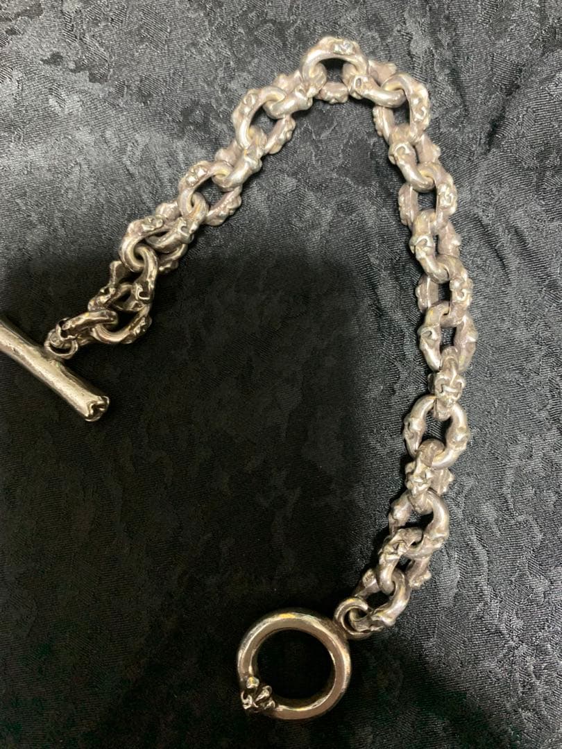 レア！サーティーンデザインズシルバー チェーンブレスレット トグル式