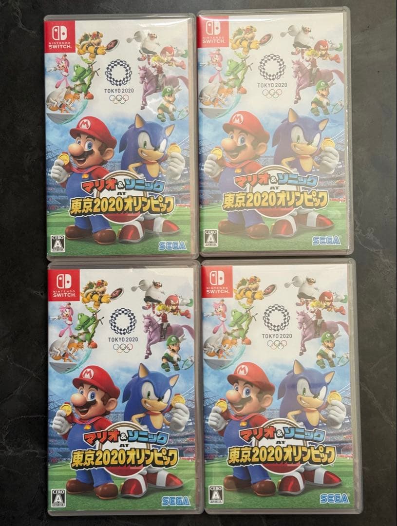 【スイッチ】マリオ&ソニック AT 東京2020オリンピック　4個セット マリオ&ソニック AT 東京2020オリンピック Nintendo Switch版 HAC-P