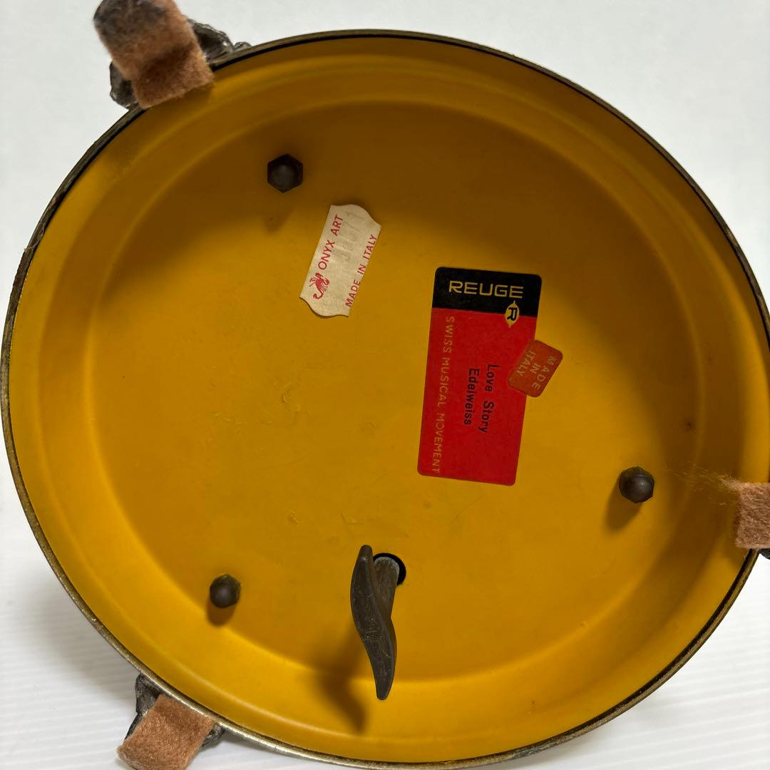 レトロ ヴィンテージ REUGE リュージュ からくりオルゴール 葉巻ケース