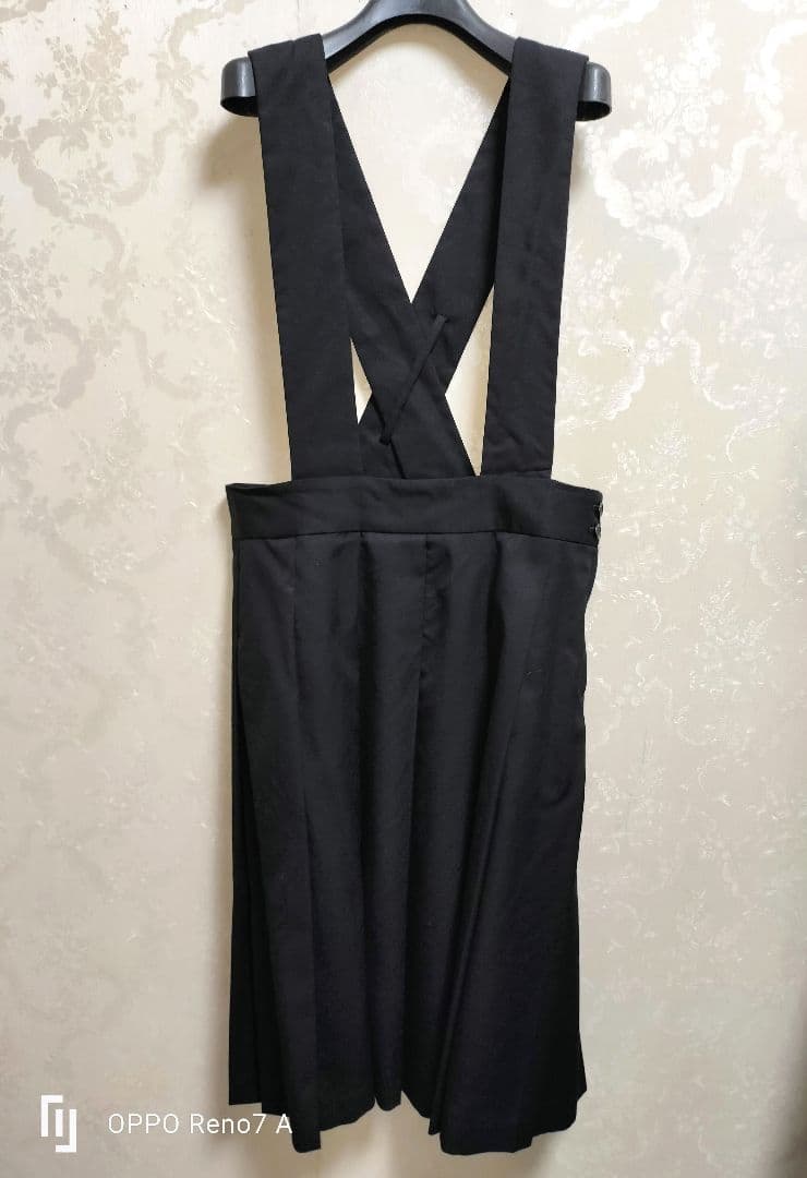 BLACK COMMEdesGARCONS 吊りスカート コムコム コムデギャルソンCOMME des GARCONS ポリレーヨン和柄