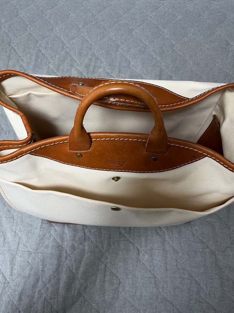 土・日 限定】HERZ ヘルツ キャンバスのボストントート(期間限定販売