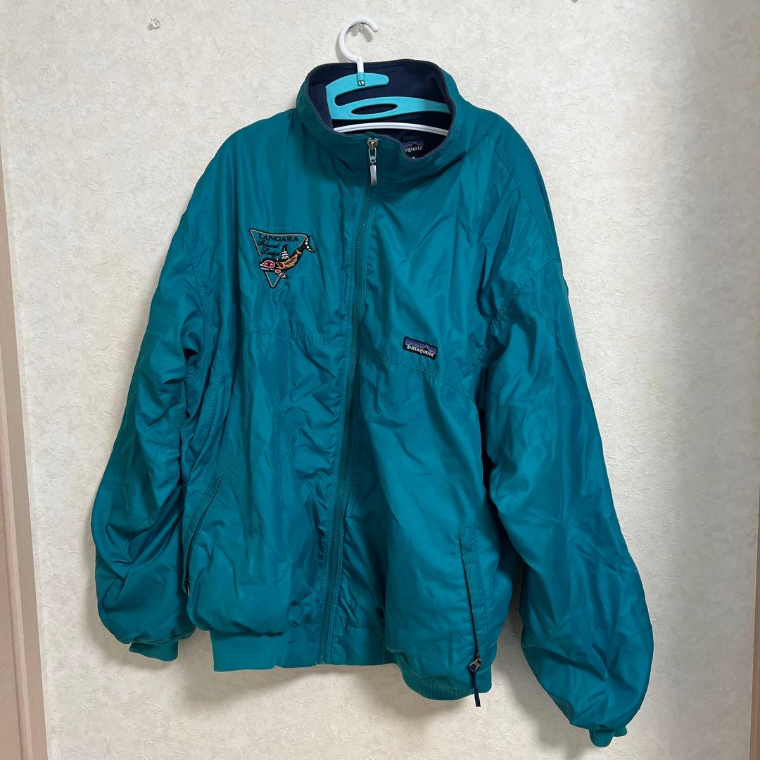 パタゴニアターコイズ ナイロンボンバージャケット 楽天市場】90s USA製 □ 91年製 パタゴニア 裏 フリース ナイロン
