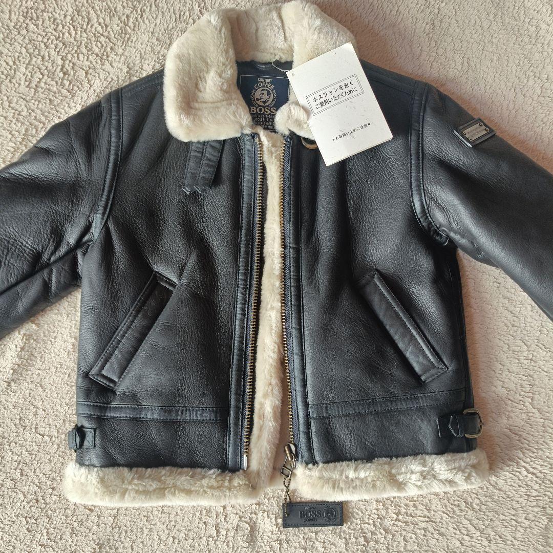 タグ付き】BOSSボスジャン本革レザー ムートン ジャケットキッズM