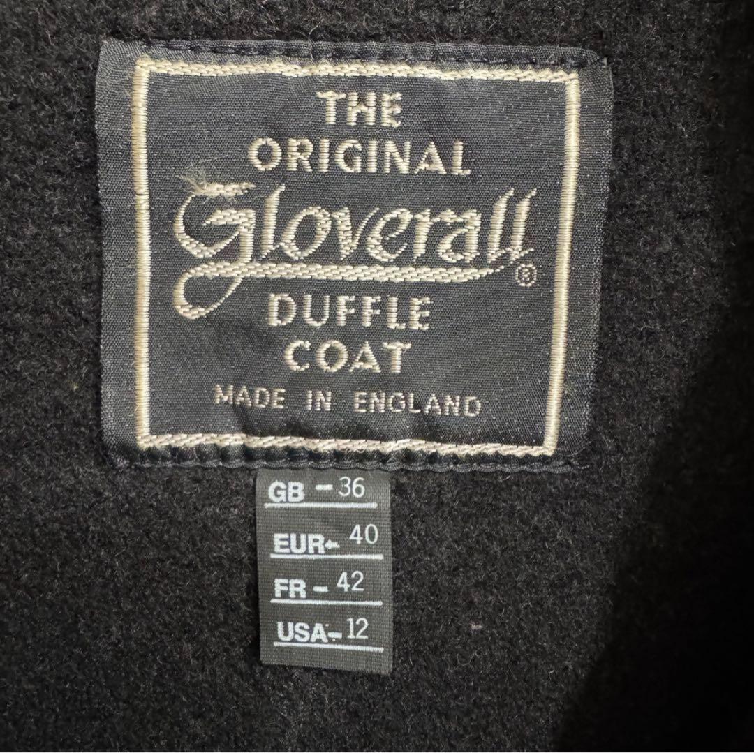 伊地知  英国製 グローバーオール ダッフルコート 黒 メンズ L相当