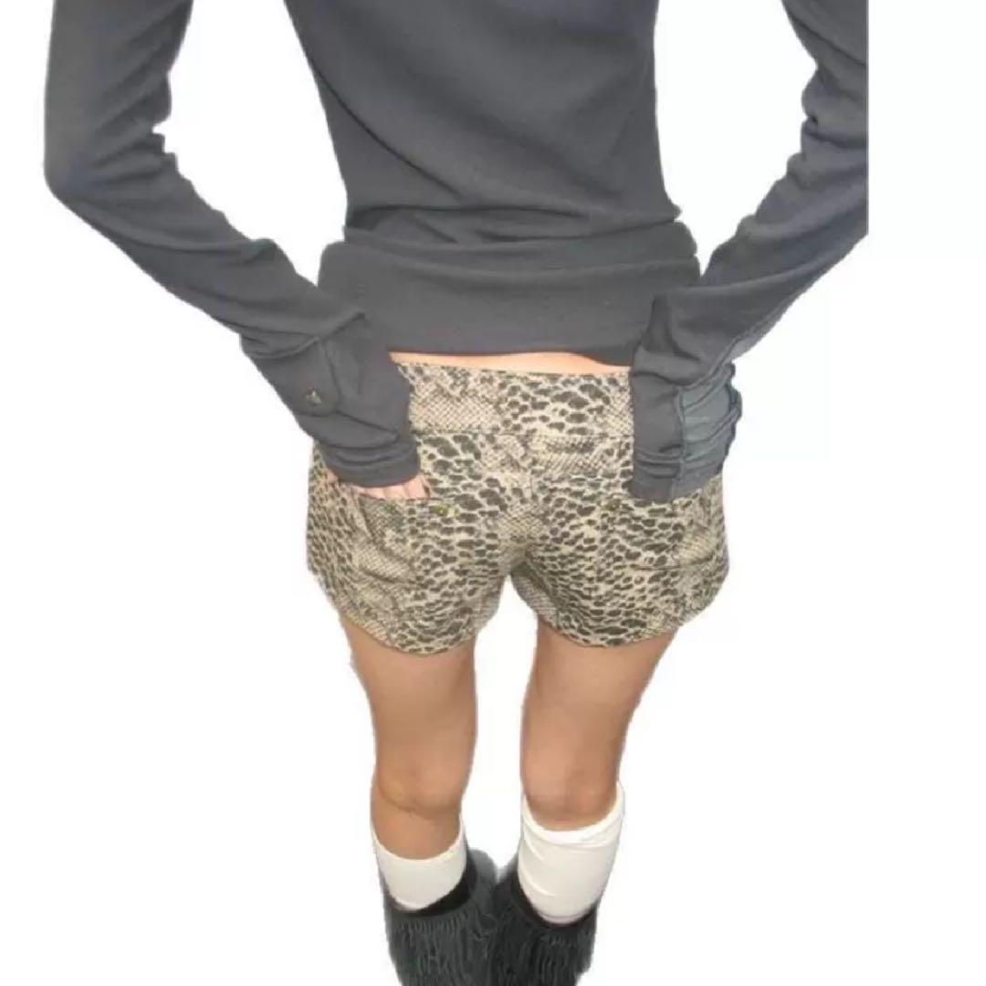 ラスト1】ショートパンツ 豹柄 Y2K 平成ギャル 90s ストリート 蛇柄
