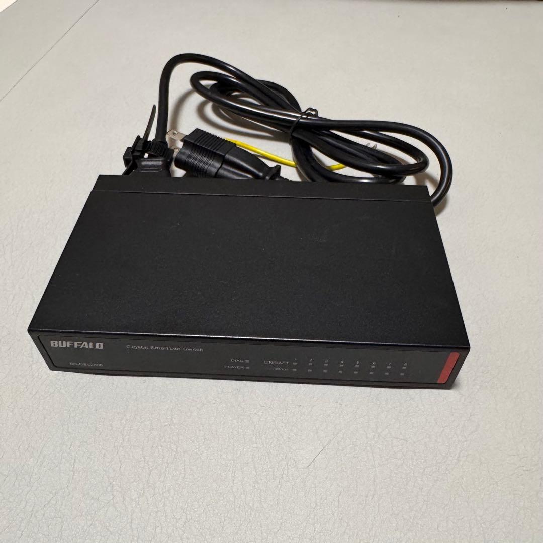 BUFFALO BS-GSL2008 8ポートスイッチングハブ - メルカリ