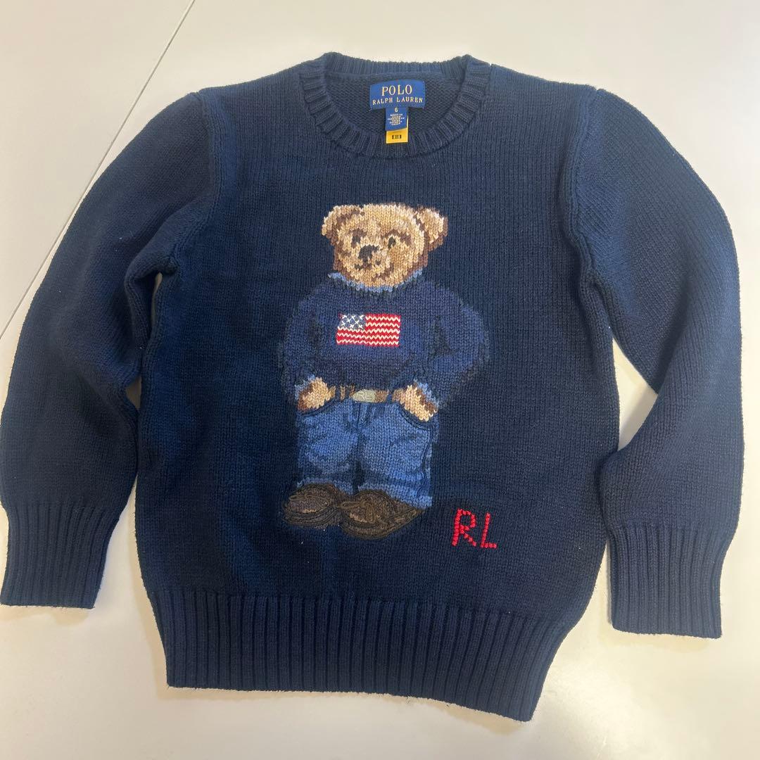 Polo Ralph Lauren クマ刺繍セーター サイズ6 - メルカリ