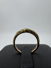 《美品/日本製18金》ゴールド ツイストデザイン リング1.41g 9号