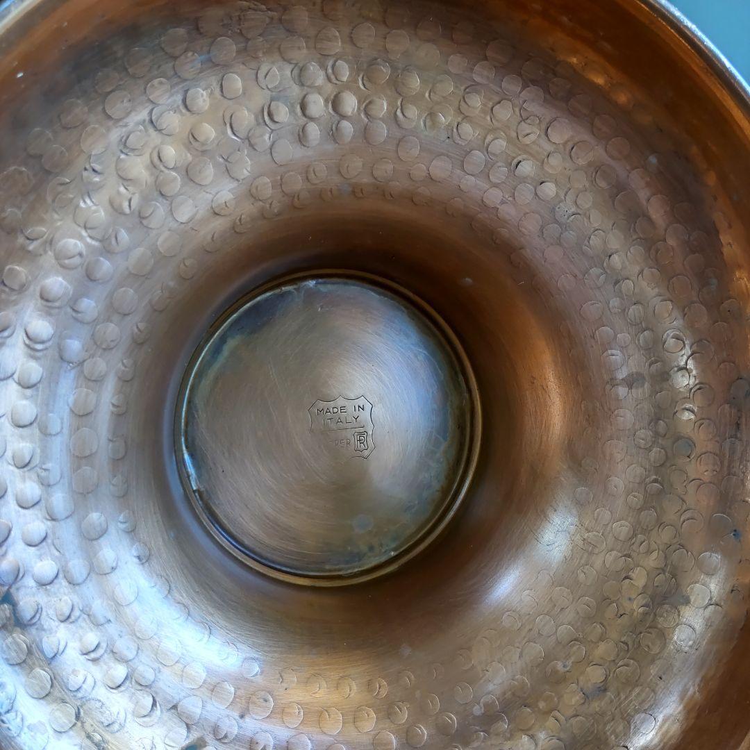 銅の大きな花瓶】イタリア製 傘立て ヴィンテージ 花びん コッパー