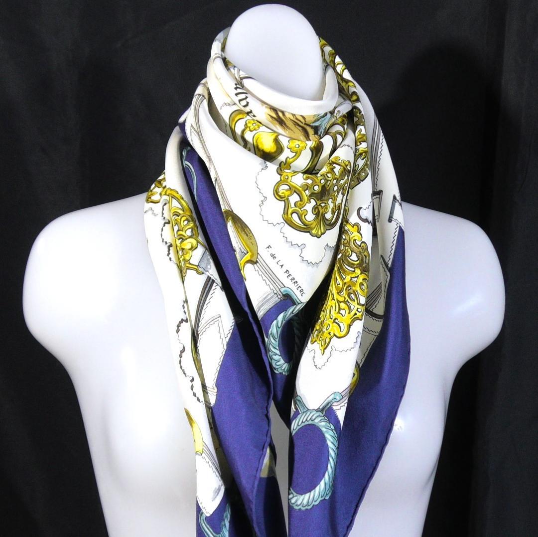 HERMES エルメス 大判スカーフ カレ90 D521 - メルカリ