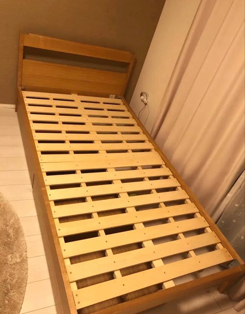 unico SIGNE ベッドフレーム　シングルサイズ g125009]【シングル】Knok パイプすのこベッド(マットレス付き