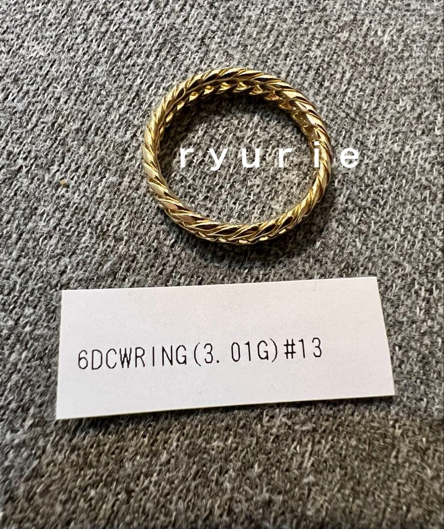 18金K18 6DC リング ユニセックス - メルカリ