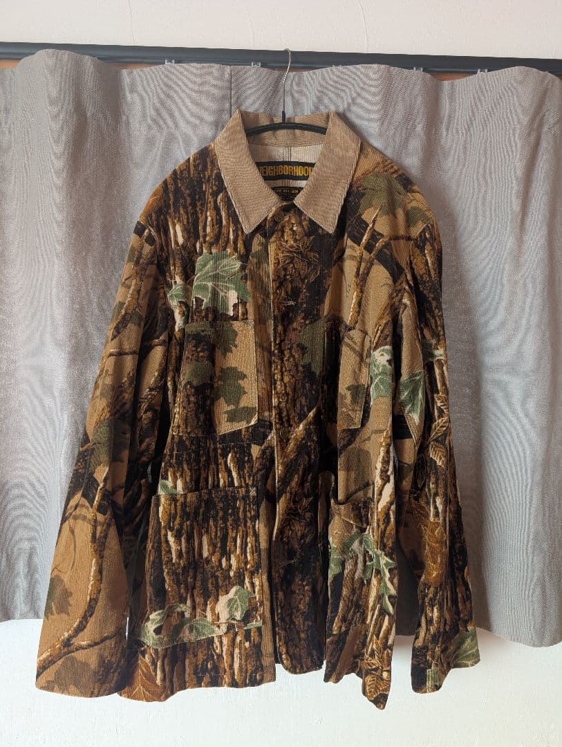 ネイバーフッド リアル ツリーカモフラージュ 迷彩 ベロア カバーオール 新品 ネイバーフッド リアル ツリーカモフラージュ 迷彩 ベロア