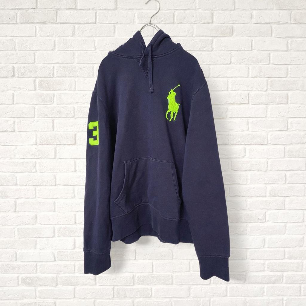 ポロ ラルフローレン ビッグポニー 刺繍 プルオーバー パーカー ネイビー　M 楽天市場】ラルフローレン POLO Ralph Lauren ビッグポニー プル