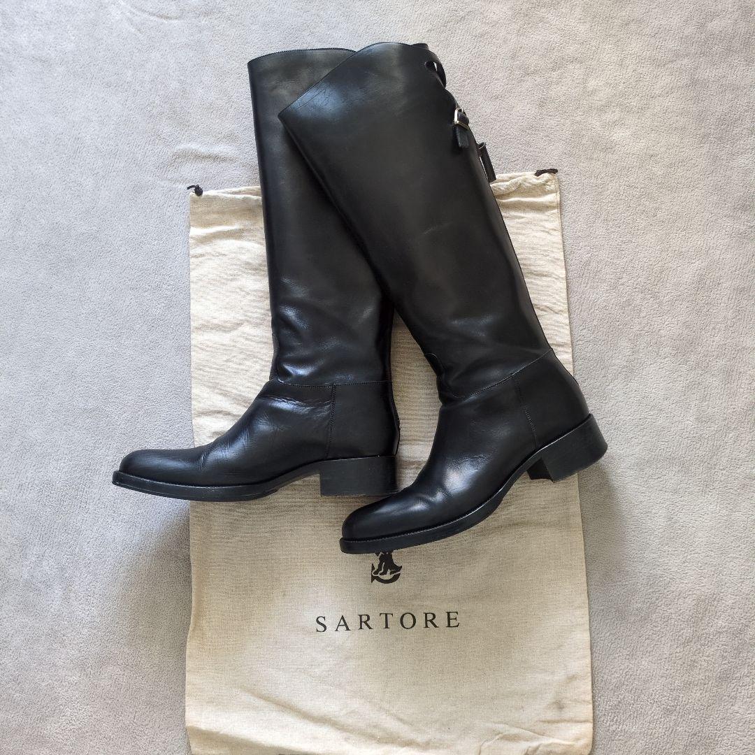 sartore　サルトル　ロングブーツ　乗馬ブーツ　38 24.5 SARTORE（サルトル） ブーツ 「SARTORE/サルトル」ロングブーツ 本革