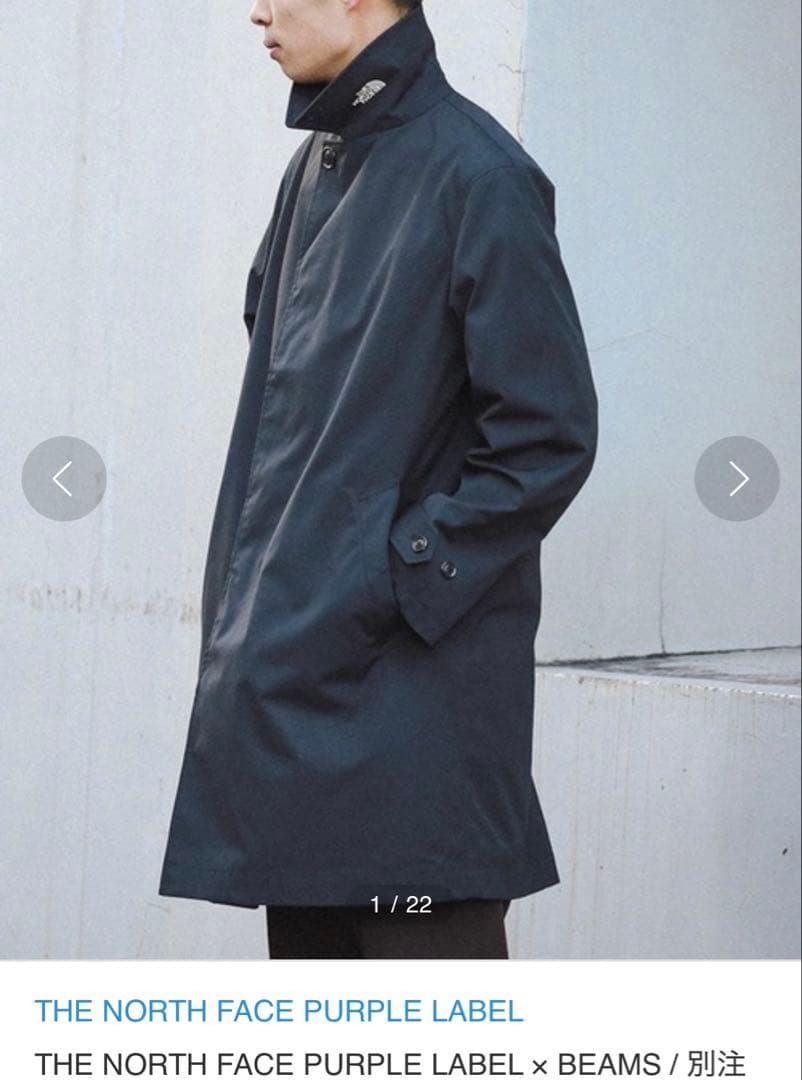 THE NORTH FACE ナナミカ ブラック ステンカラーコート - メルカリ