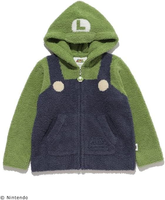 ジェラート ピケ スーパーマリオ ルイージパーカ&ロングパンツセット