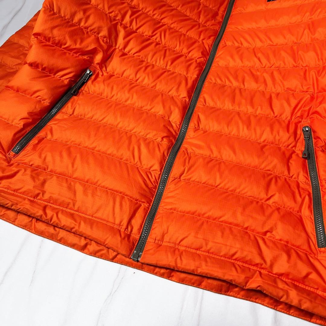 パタゴニア ダウンセーターフーディ ダウンジャケット オレンジ メンズ