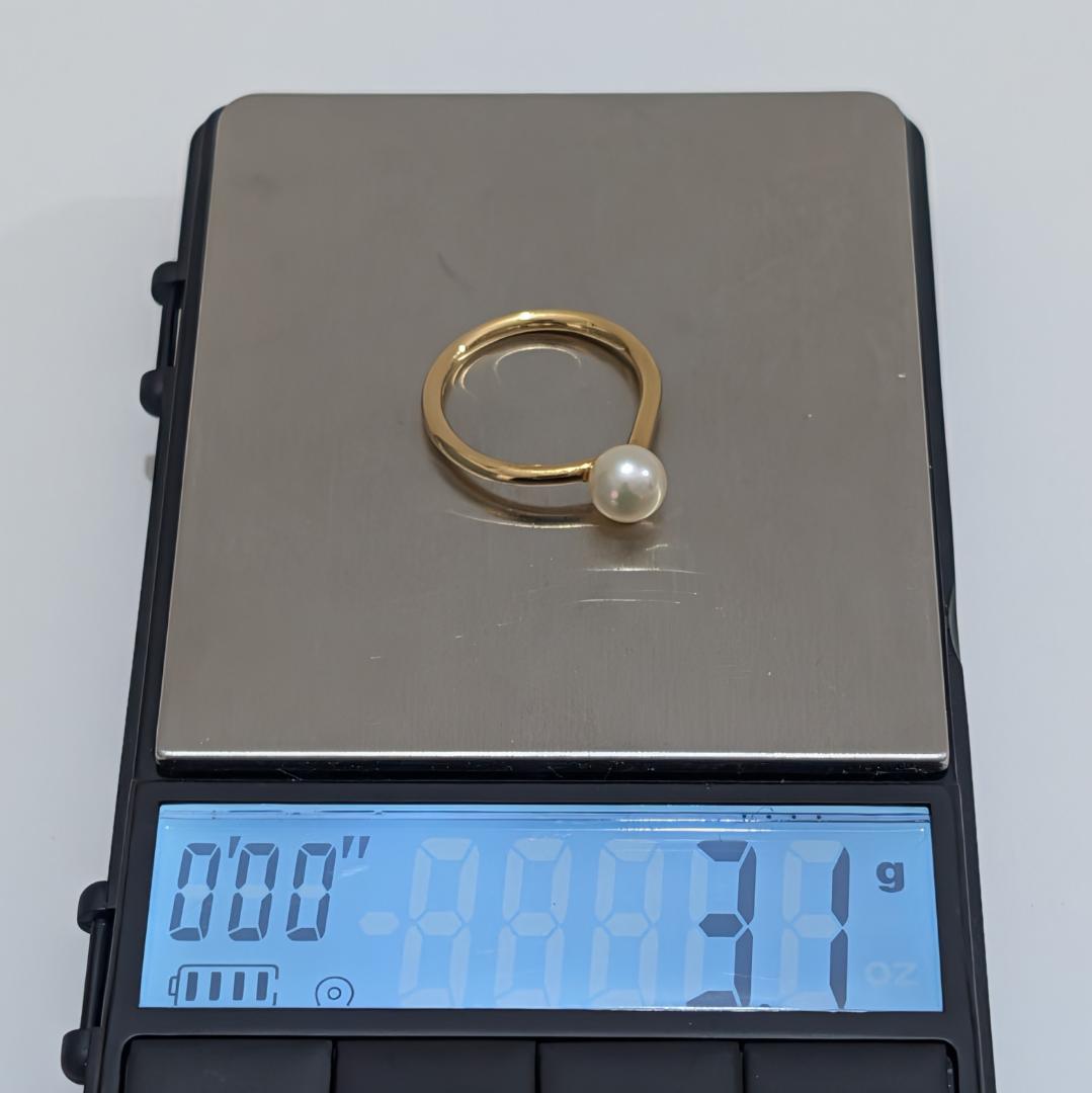 2020 タサキパールリングK18YGイエローゴールド13号6.6mm - メルカリ