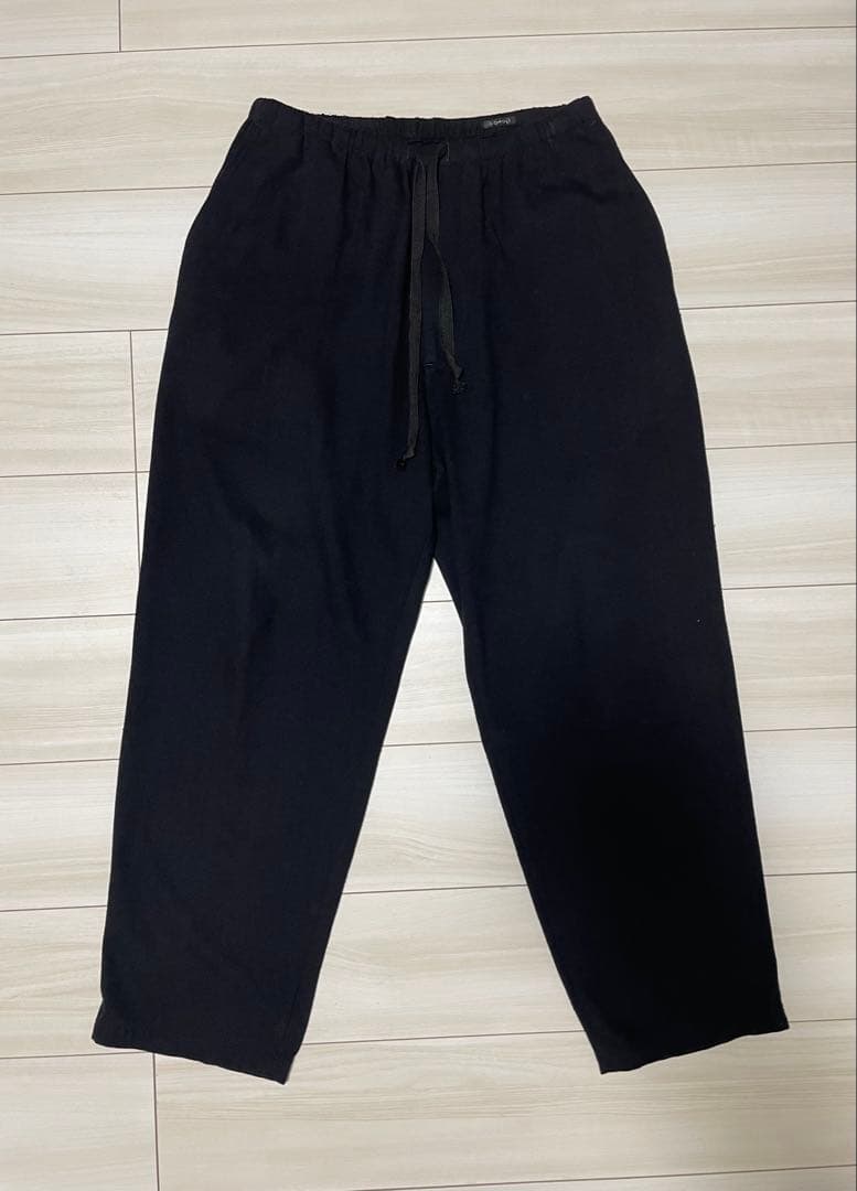 COMOLI シルクネップドローストリングパンツ 1 COMOLI (コモリ) シルクネップ ドローストリングパンツ