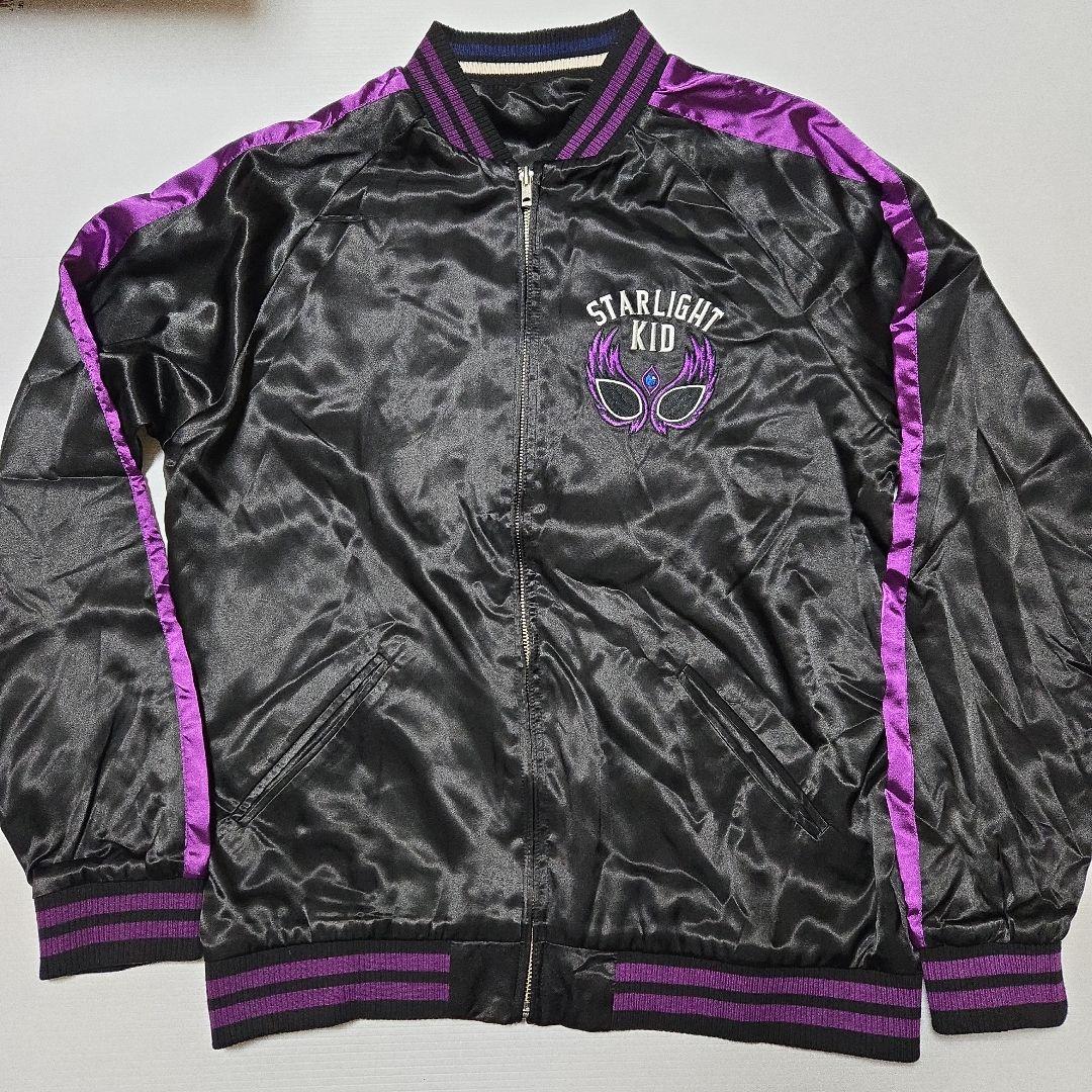 【1/31まで出品】スターダム★スターライト・キッド　スカジャンXL 年齢不詳の新成人 黒虎スカジャン 天罰刺繍」 に揃えたデザインで作っ