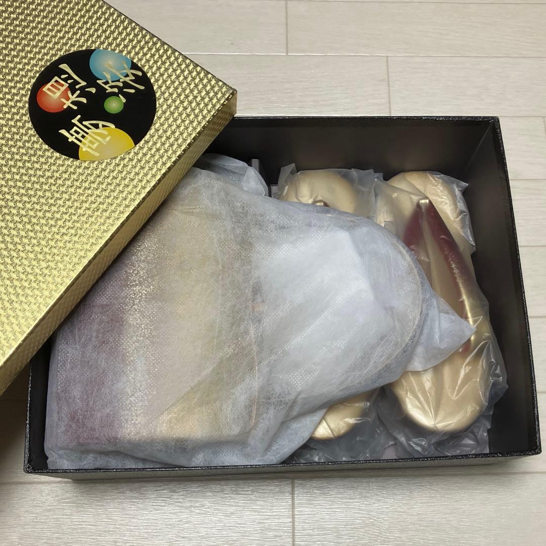 《未使用・箱付き》京都きもの友禅　夢想姿　草履バッグセット　金彩　螺鈿