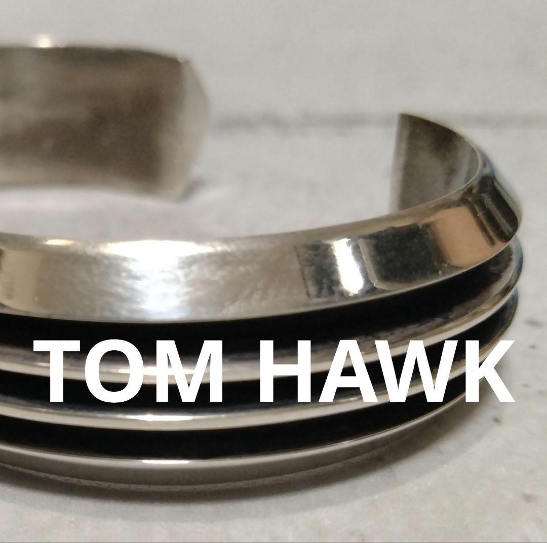 【名作】TOM HAWK トムホーク スターリングシルバー バングル ３ライン TOM HAWK トムホーク 3ライン バングル ナバホ インディアンジュエリー
