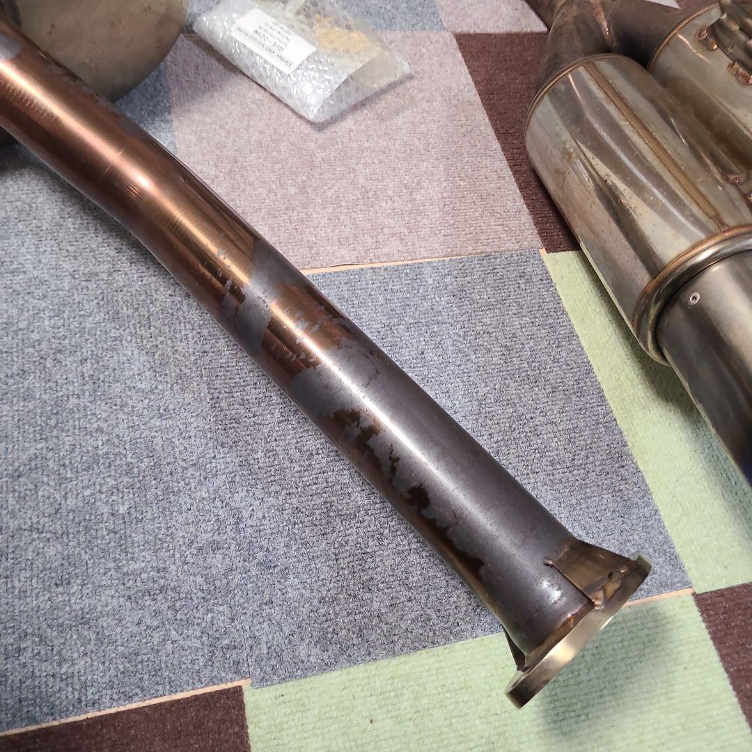 ガナドールマフラー、右ダブル出し、 品番GVE-029MBL、プラド、ブルー