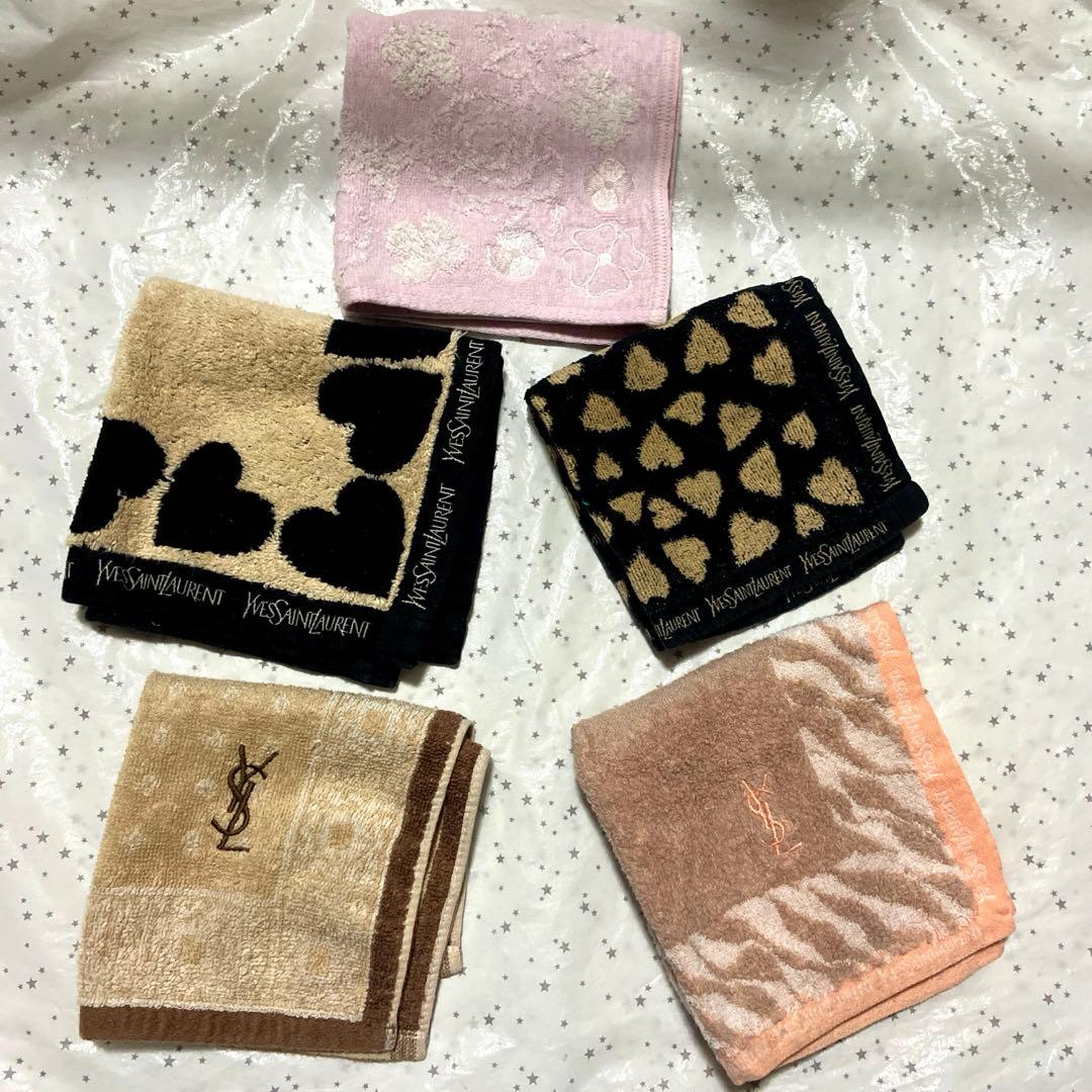 イヴサンローラン ハンカチ（ハンドタオル）5枚まとめ売り YSL - メルカリ