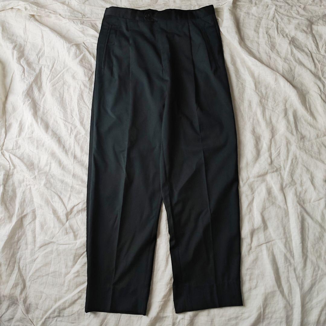 レア 80~ VALENTINO 2タック ワイドスラックス 黒 OPTIジップ - メルカリ