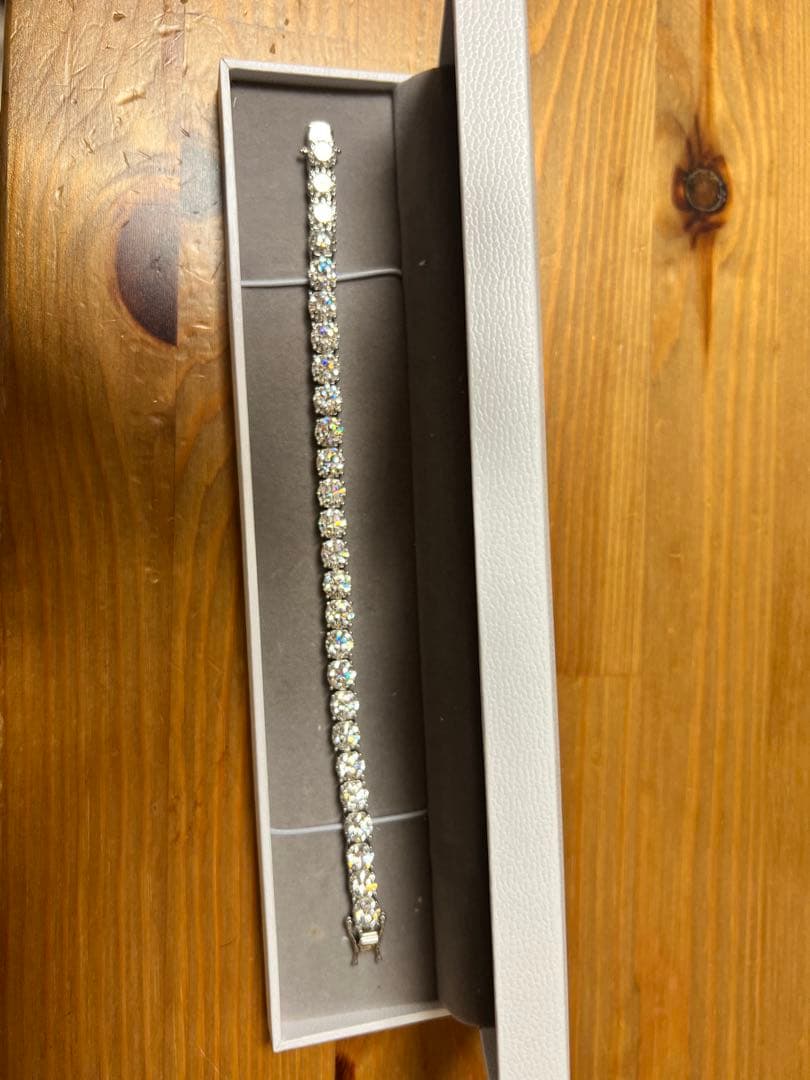 refind モアサナイト 5mm テニスブレスレット 最高品質モアサナイトテニスブレスレット】 ダイヤモンドの2.5倍の輝き