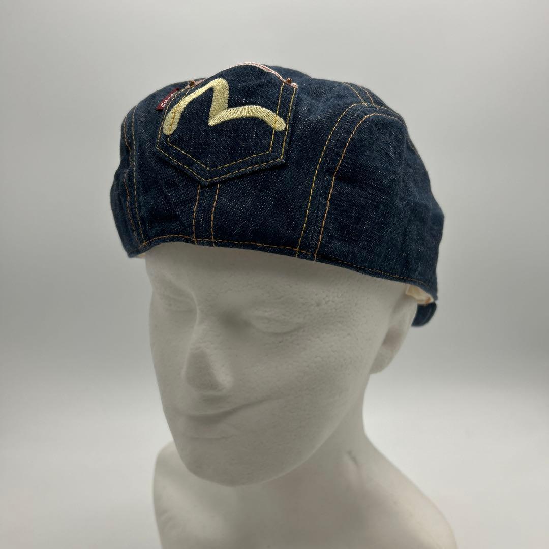 ♦︎極美品♦︎EVISU♦︎エヴィス♦︎デニム ハンチング帽 刺繍