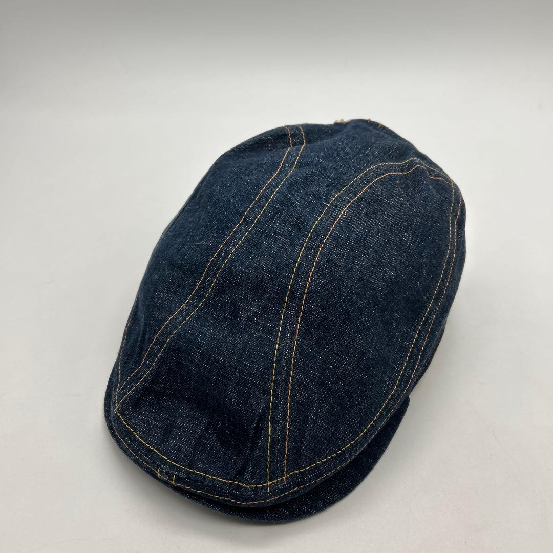♦︎極美品♦︎EVISU♦︎エヴィス♦︎デニム ハンチング帽 刺繍