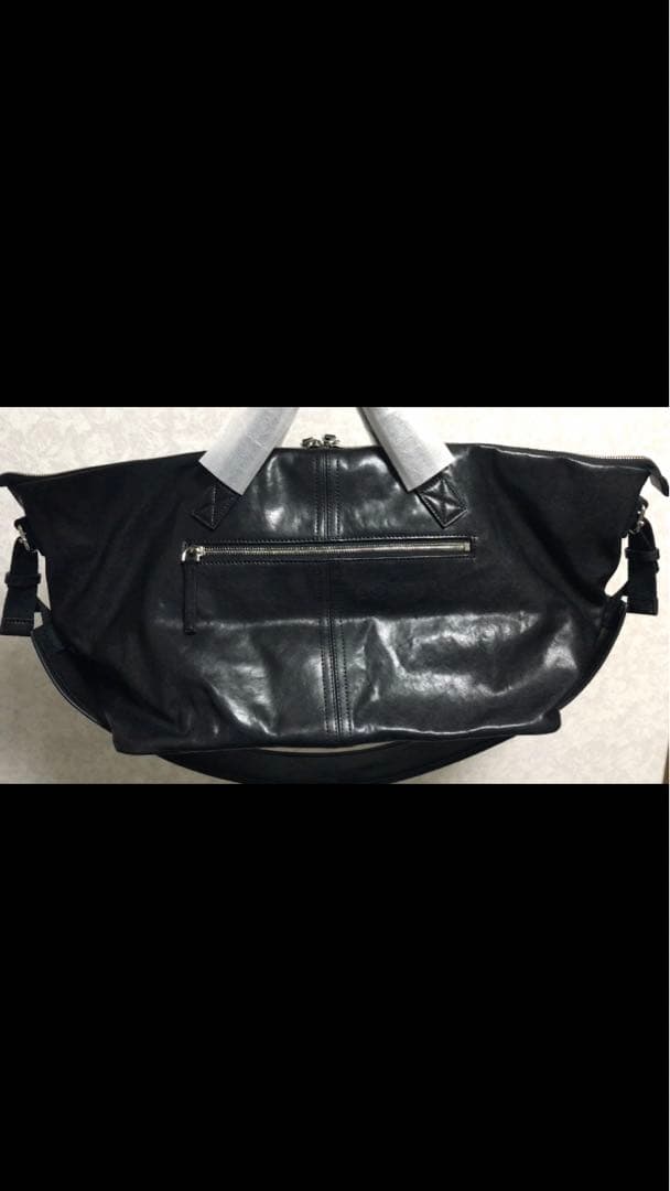 PRY シュウト Leather Front Zip Travel Bag