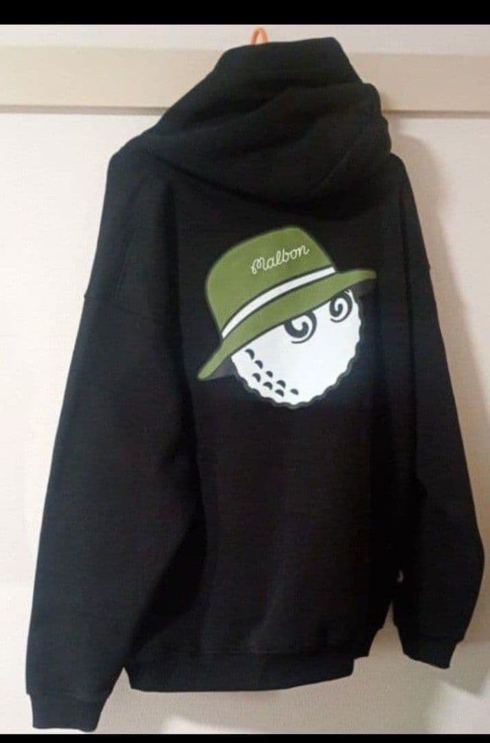 ☆即発送&L☆マルボンゴルフ Malbon 長袖 厚手裏起毛パーカー