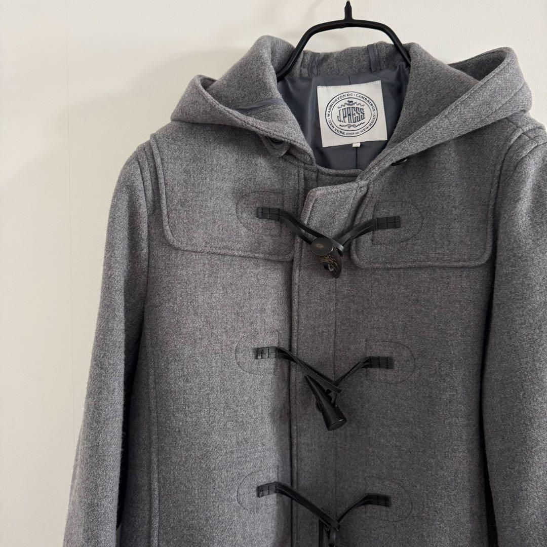 極美品】ジェイプレス/スーパー100S二重織メルトンダッフルコート