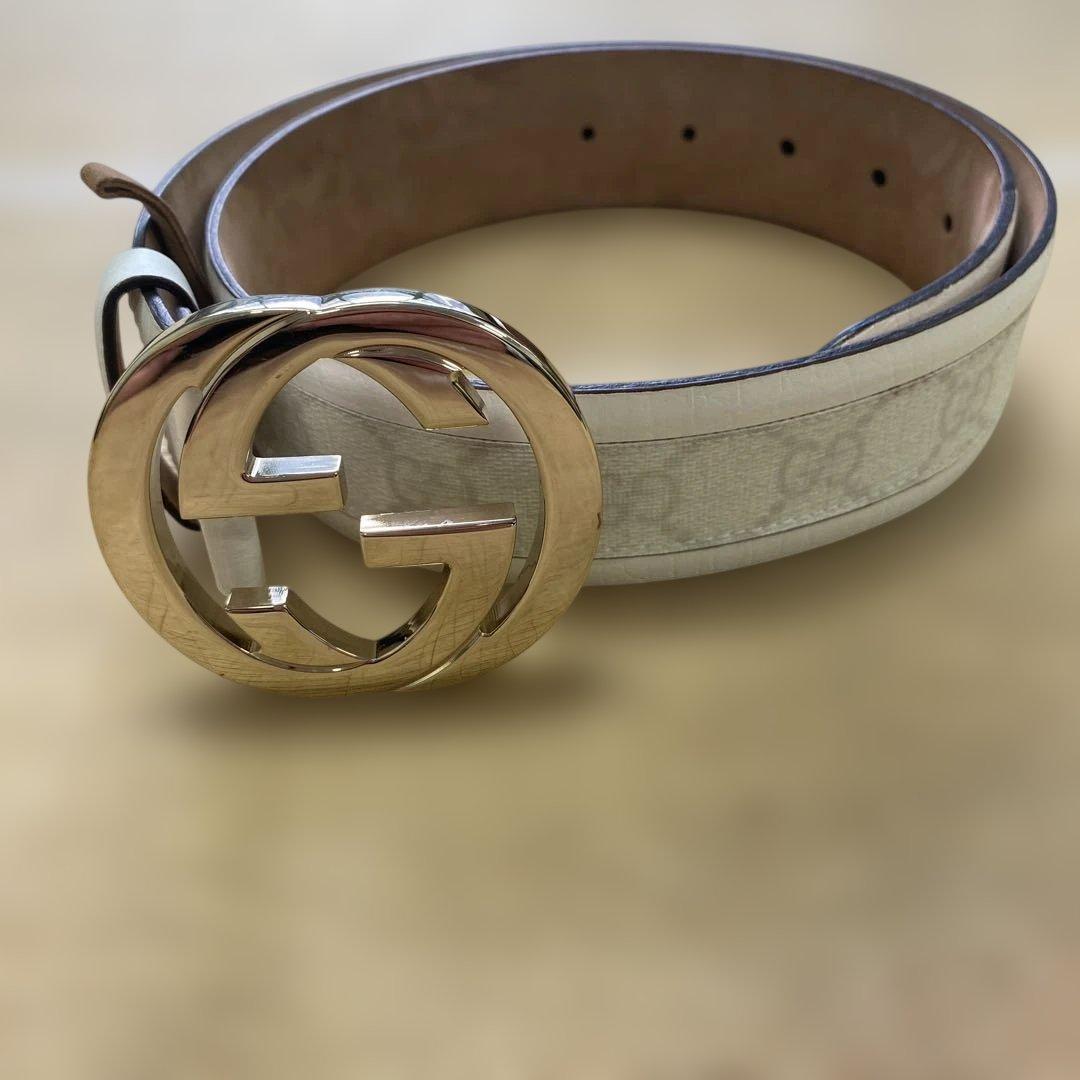 REO GUCCI ベルト インターロッキング グッチシマ GGレザー GUCCI（グッチ） ベルト GGレザー グッチシマ インターロッキングG