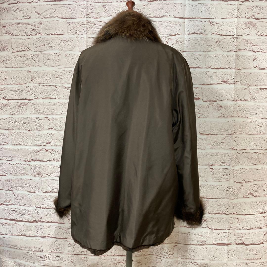 BALMAIN 毛皮コート リバーシブル ブルーフォックス シルク100% - メルカリ