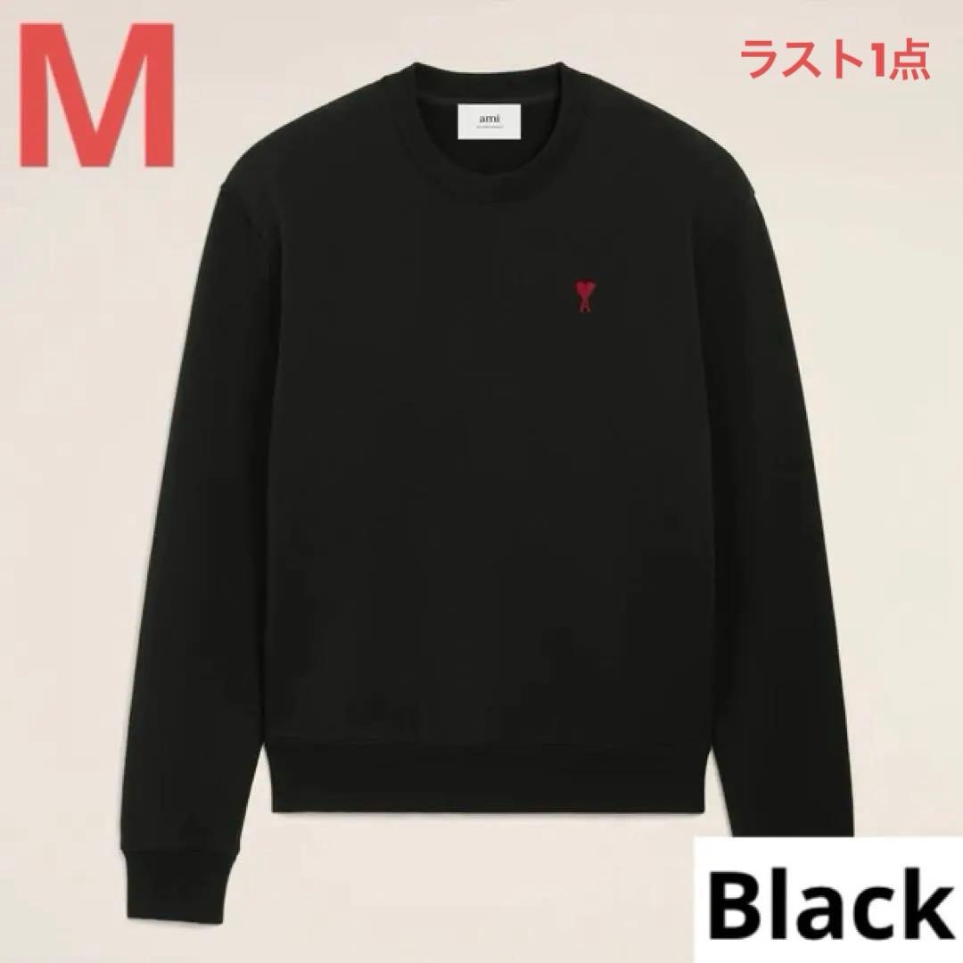 新品未使用 ami paris アミパリ スウェット トレーナー M ブラック