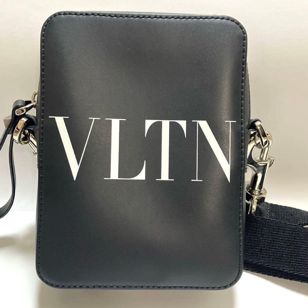 ヴァレンティノ VALENTINO VLTN スモール ショルダーバッグ レザー 関税負担なし☆VALENTINO スモールカーフスキンベルトバッグ