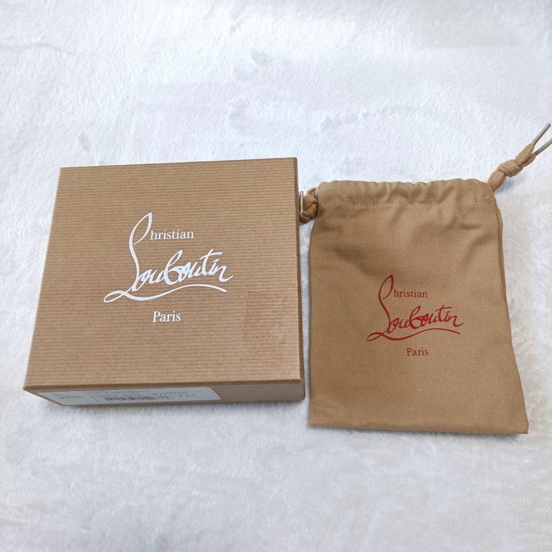 極美品♪クリスチャンルブタン 二つ折り財布 パロマ ミニウォレット 黒
