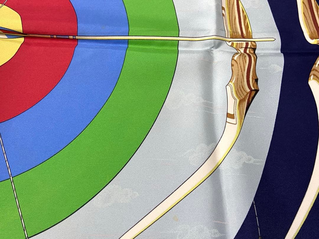 エルメス カレ90 スカーフ ARCS EN CIEL/ブルー/ジェアン/虹/弓 - メルカリ