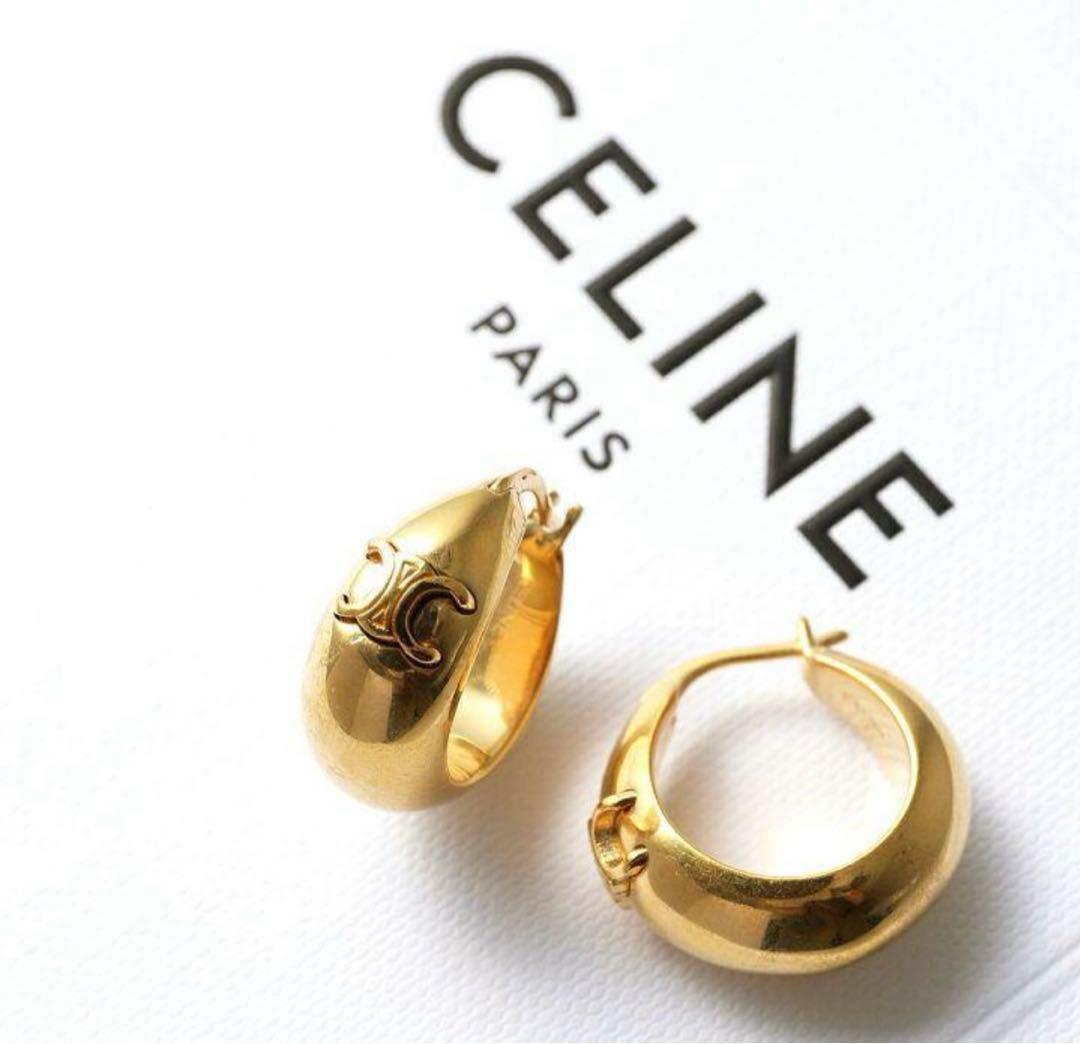 CELINE セリーヌ トリオンフ フープピアス - メルカリ