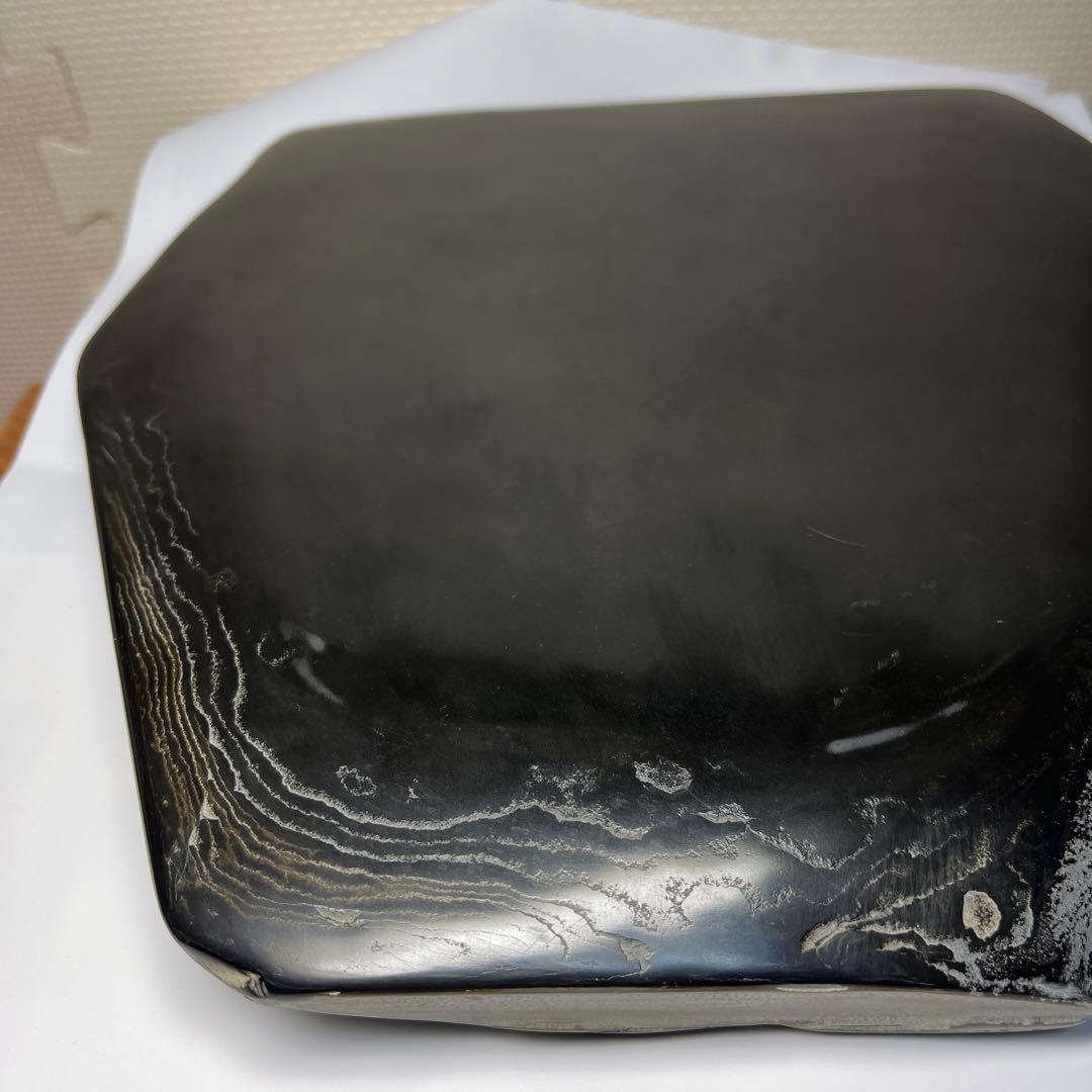 ⭕️デカイ 長崎県対馬 希少 超大型若田硯 年輪様な石紋綺麗 5kg超え