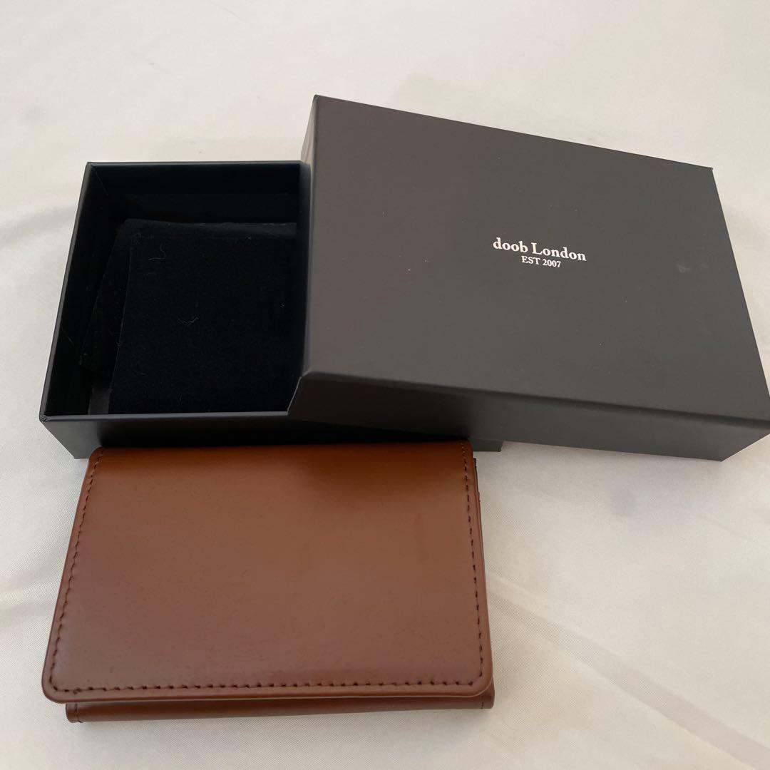 未使用 doob London 名刺入れ カード　ドゥーブロンドン コードバン 名入れ 可能】doob London ブランド コードバン 名刺入れ 本革