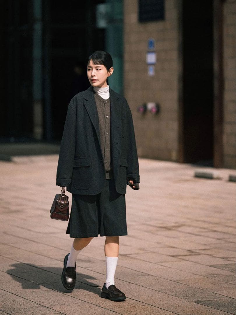 havehad ウールブレンドプリーツスカート MUSINSA公式 | Havehad ウィメンズウールブレンドプリーツスカート